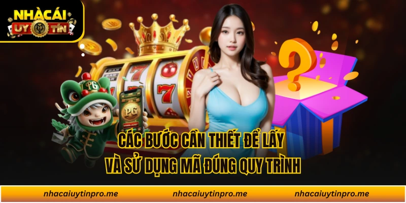Các bước cần thiết để lấy và sử dụng mã đúng quy trình