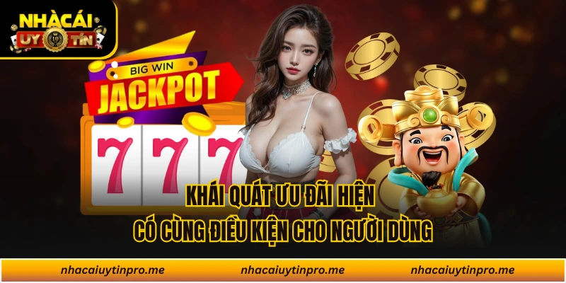 Khái quát ưu đãi hiện có cùng điều kiện cho người dùng