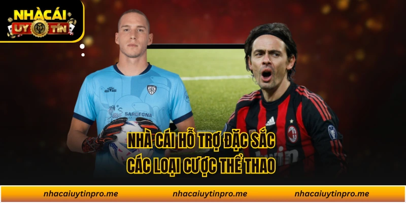 Nhà cái hỗ trợ đặc sắc các loại cược thể thao
